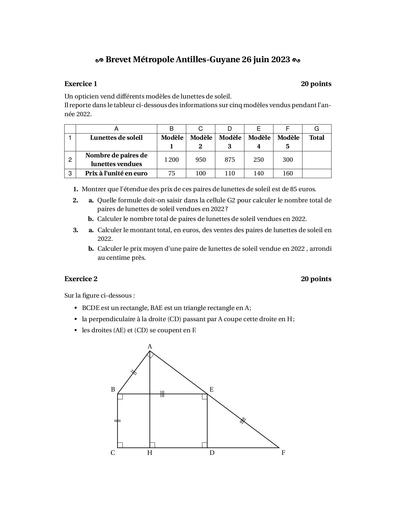 Brevet Metropole 26 juin 2023 FK