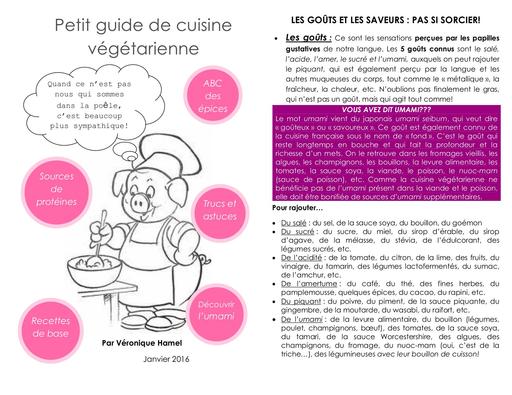 Petit guide cuisine vegetarienne