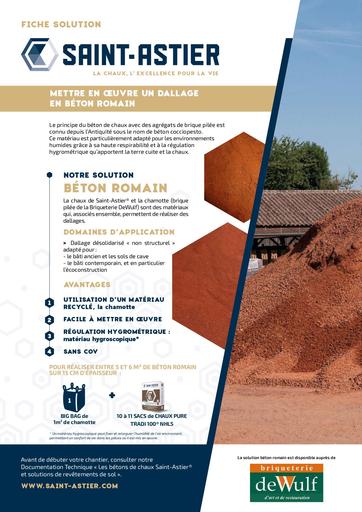 Fiche BETON ROMAIN saint astier