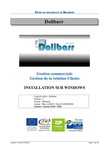 Guide de demarrage dolibarr