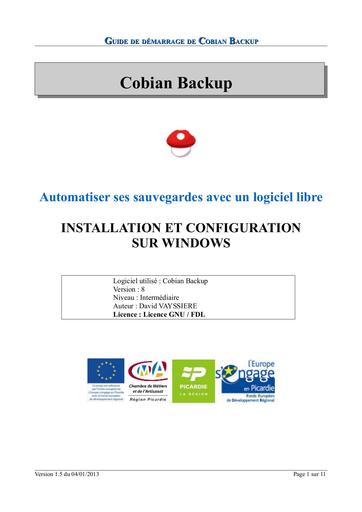 Guide de demarrage cobian backup