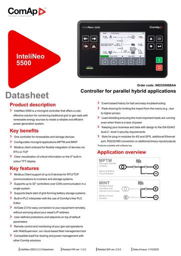 Intelineo 5500 datasheet